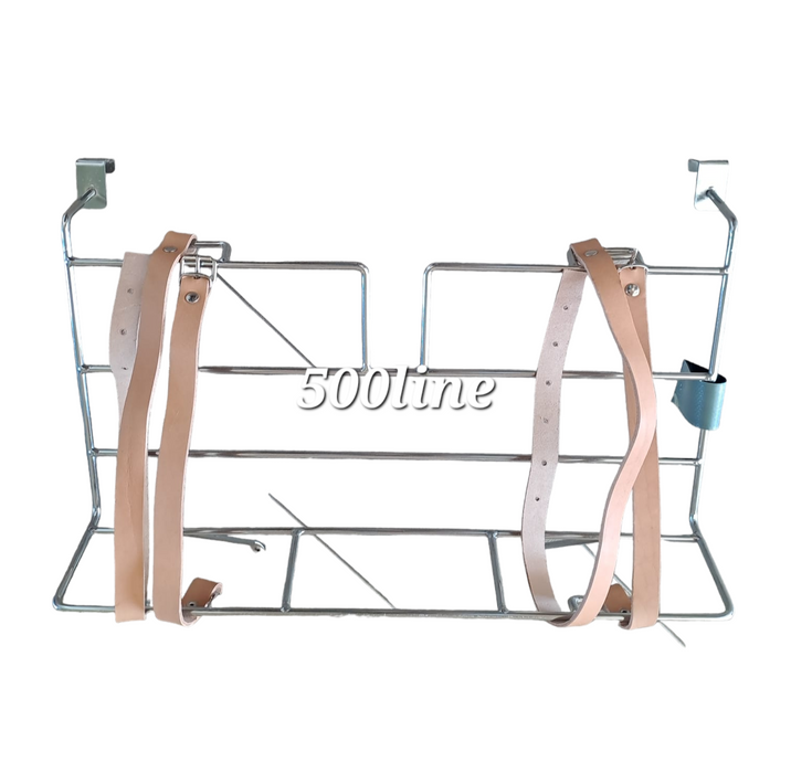 Portavaligia posteriore acciaio cromato Fiat 500 N D F L R d'epoca alta qualità