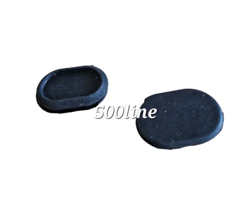 Par de gomitas ovaladas para debajo del salpicadero del Fiat 500 L clásico