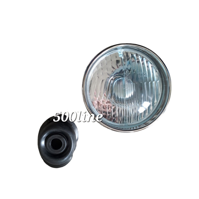 Faro delantero Fiat 500 F L R completo con marco cromado y funda