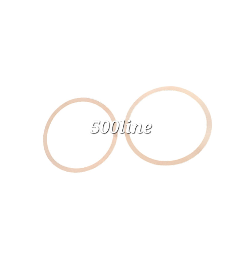 Paire de joints annulaires en cuivre sous cylindres Ø 77 mm Fiat 500 126 650 cc 0,25 mm