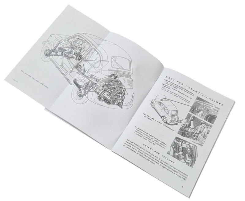 Gebruiks- en onderhoudshandboek Fiat 500 F vintage tot 1968