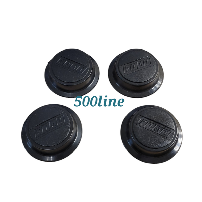 Kit 4 wheel hub caps Fiat Panda 141 with Fiat lettering