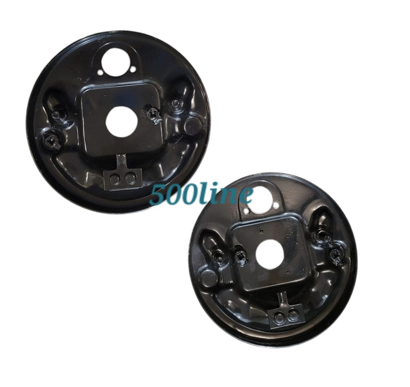 Par de platos de soporte de zapatas delantero DCHO/IZQ Fiat 500