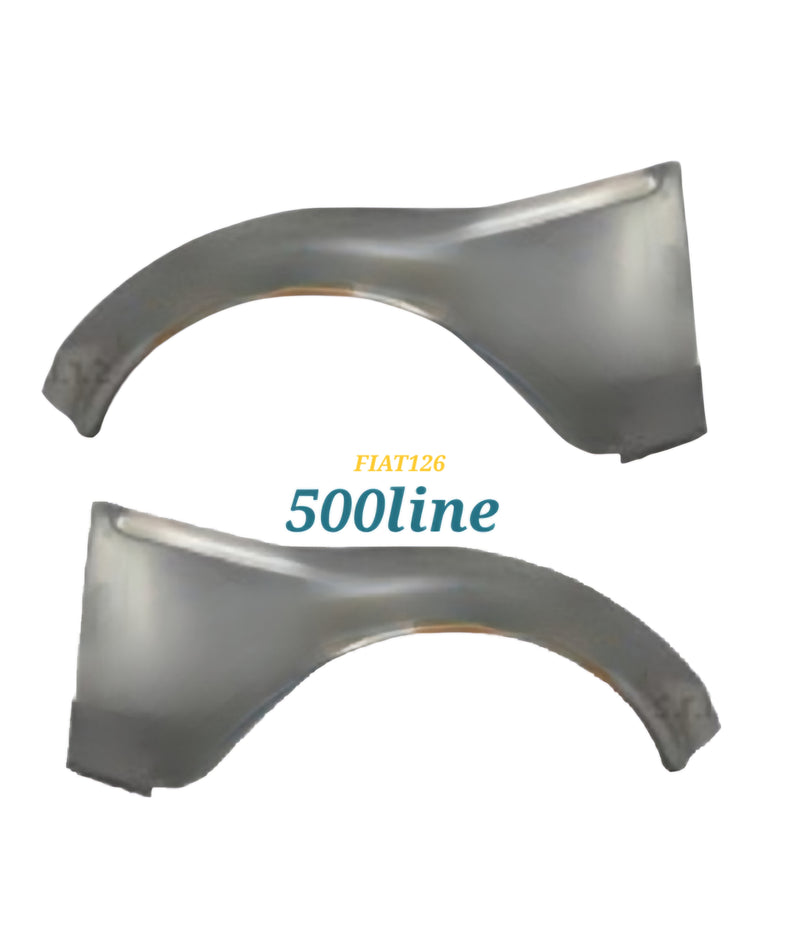 Pair of rear left/right half-side panels Fiat 126 vintage