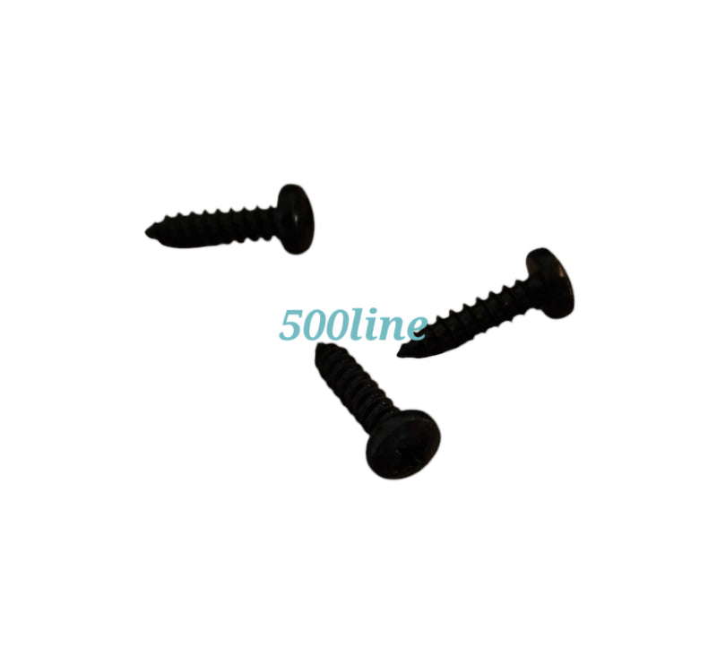 Kit de vis noires pour fixation du tunnel central en plastique pour Fiat 500 L d'époque