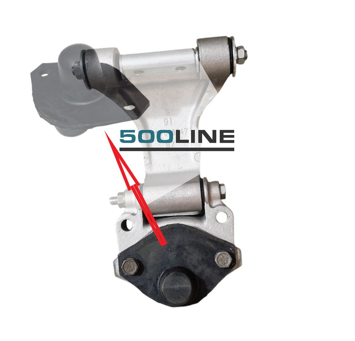 Piastra Tassello elastico supporto motore Fiat 500 d'epoca sospensione motore 500