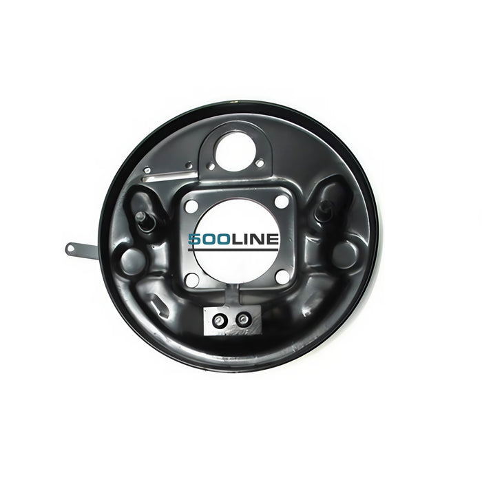 Piattello supporto porta ganasce posteriore destro Fiat 500 compatibile con tutte le fiat 500 dell'epoca dalla N (1957) alla R 1975