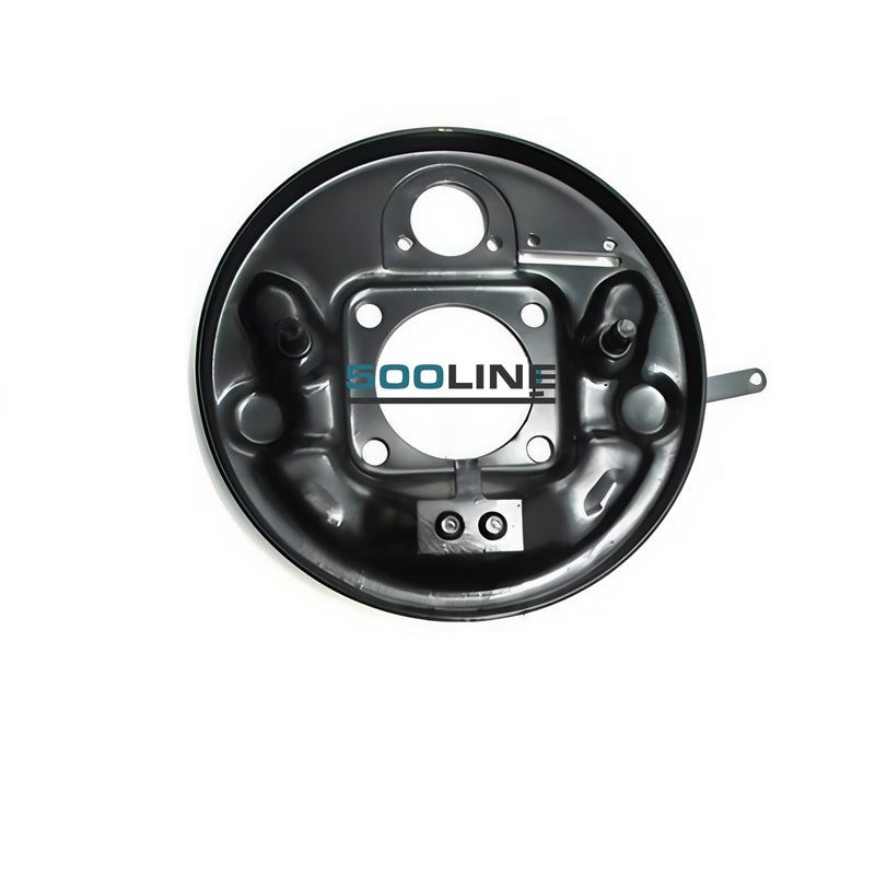 Piattello supporto porta ganasce posteriore sinistro Fiat 500 compatibile con tutte le fiat 500 dell'epoca dalla N (1957) alla R 1975