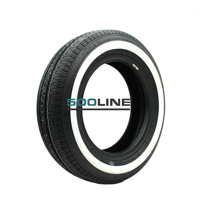 Pneumatico in gomma con fascia bianca 125 R12 62S Radar Classic Fiat 500 d'epoca