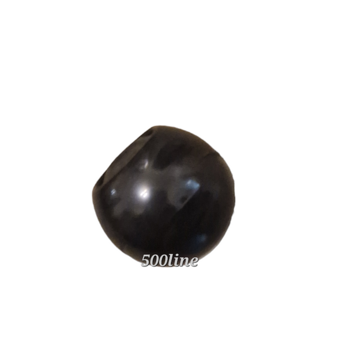 Pomello cambio a sfera Fiat 500 R / 126 - Plastica nera originale dettaglio tecnico da avvitare