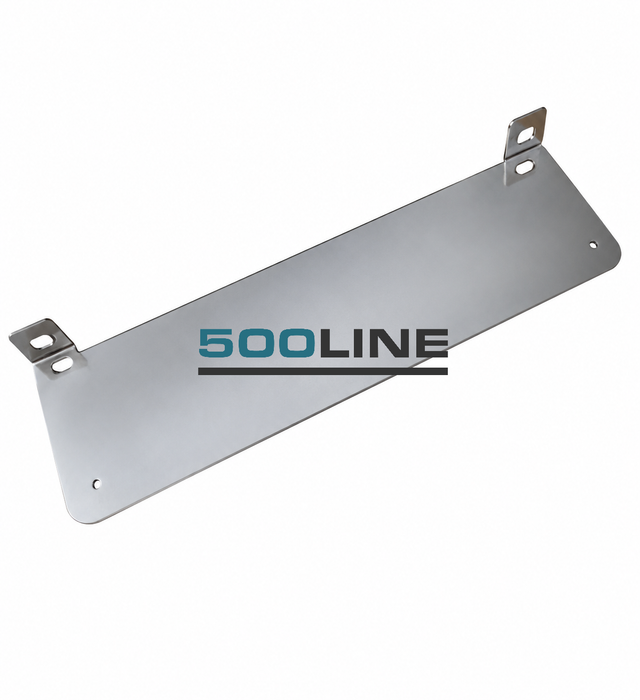 Porta Targa Anteriore in Acciaio Inox – Fiat 500 | Con Alette di Fissaggio top