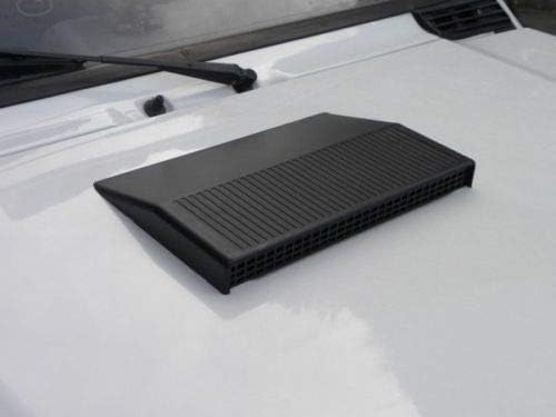 Toma de aire de plástico negro para capó delantero Fiat Panda 141