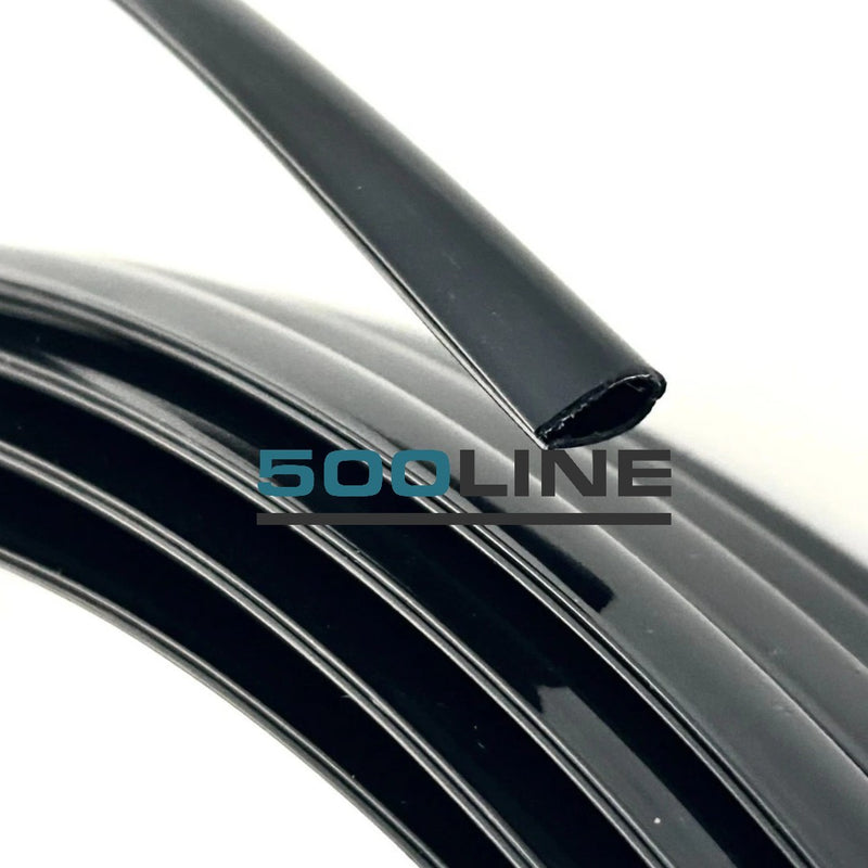 Profilo nero gocciolatoio Fiat 500 e Fiat 126 850  in alluminio, kit 4 metri 