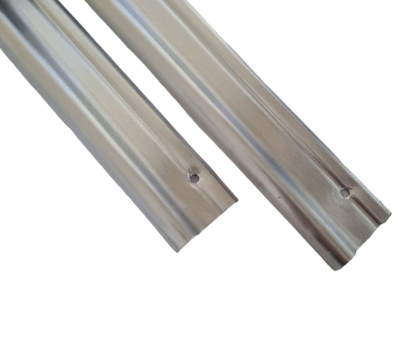Pareja de umbrales de puerta de aluminio para Fiat 500 clásico
