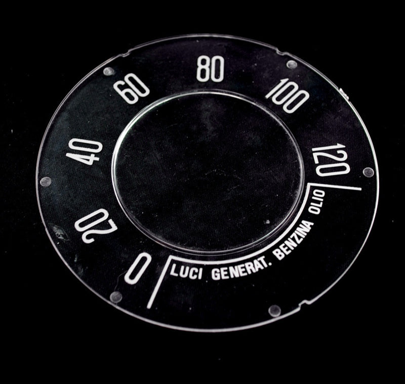 Glas für Tacho, Kilometerzähler, Instrumentenskala 120 km/h, Fiat 500 FR Giardiniera