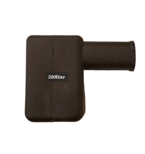 Vintage Fiat 500 battery cable positive clamp cap rubber