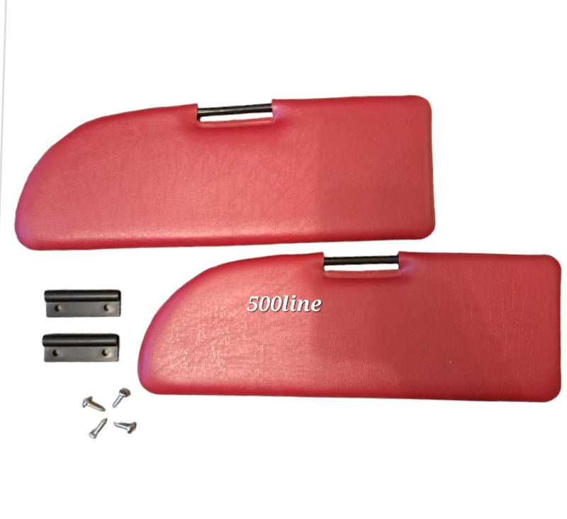 Kit pantine parasole rosse completo Fiat 500 F L R GIARD