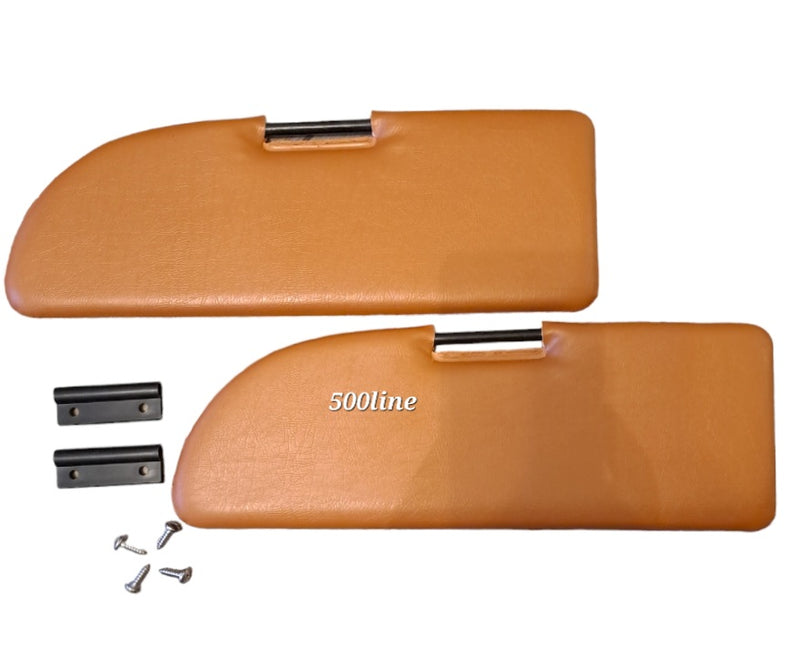 Kit pantine parasole ocra completo Fiat 500 F L R GIARD