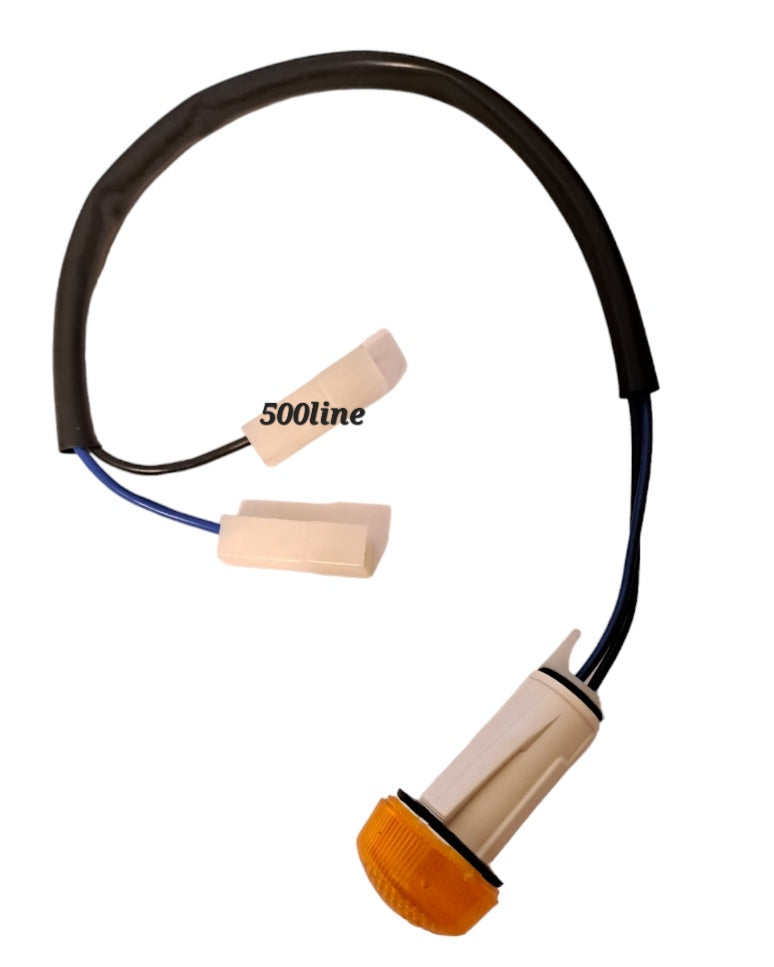 Intermitente lateral naranja para Fiat Panda clásica de segunda serie, con cable.
