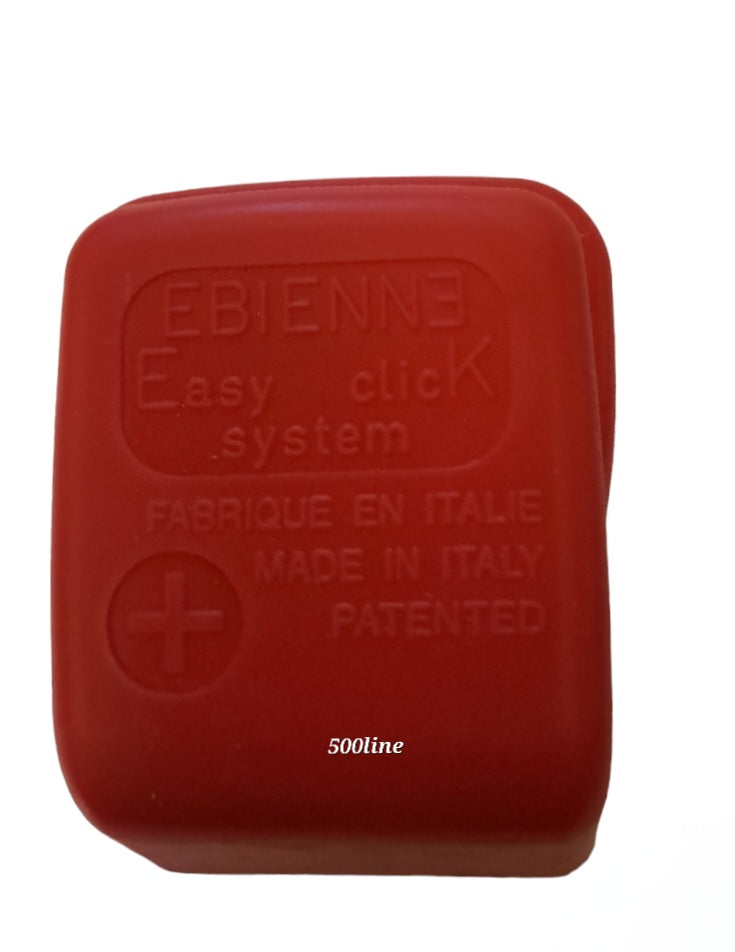 Morsetto batteria positivo con attacco rapido rosso  Fiat 500 126 d'epoca