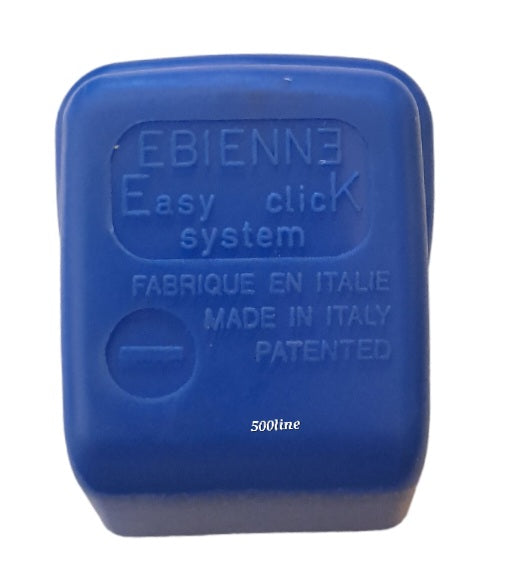 Morsetto batteria negativo con attacco rapido blu  Fiat 500 126 d'epoca