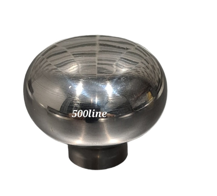 Pomello leva cambio marce a goccia acciaio inox Fiat 500