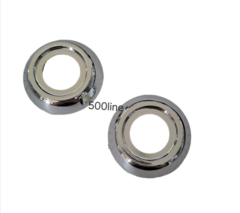 Par de embellecedores para manillas y elevalunas en plástico cromado para Fiat 500 F L R