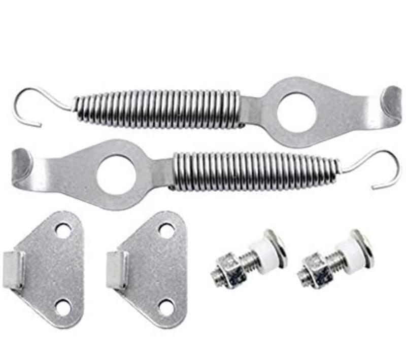 Pareja de ganchos exteriores con muelle para Fiat 500, kit completo