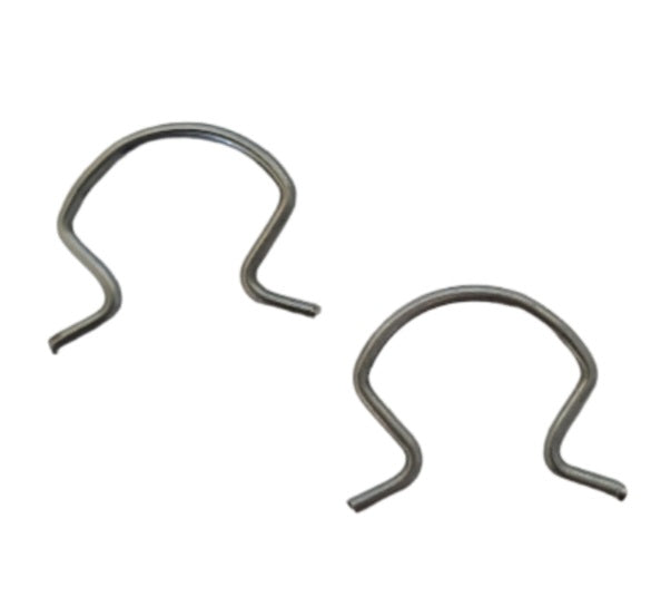Pair of Fiat 500 FLR window lifter handle fixing clips — 500line