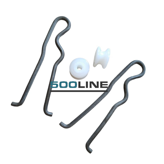 Kit completo tiranti porta con carrucole Fiat 500 F L R per 2 porte