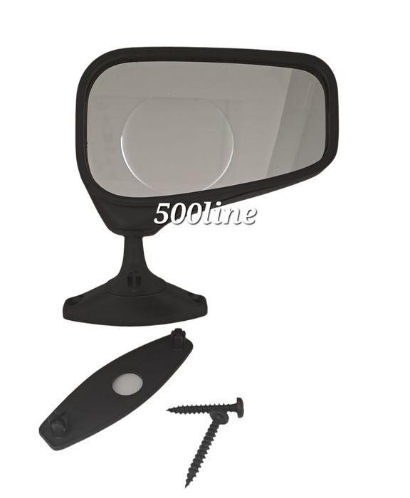 Specchio retrovisore sinistro fissaggio a vite Fiat 126 panda d'epoca