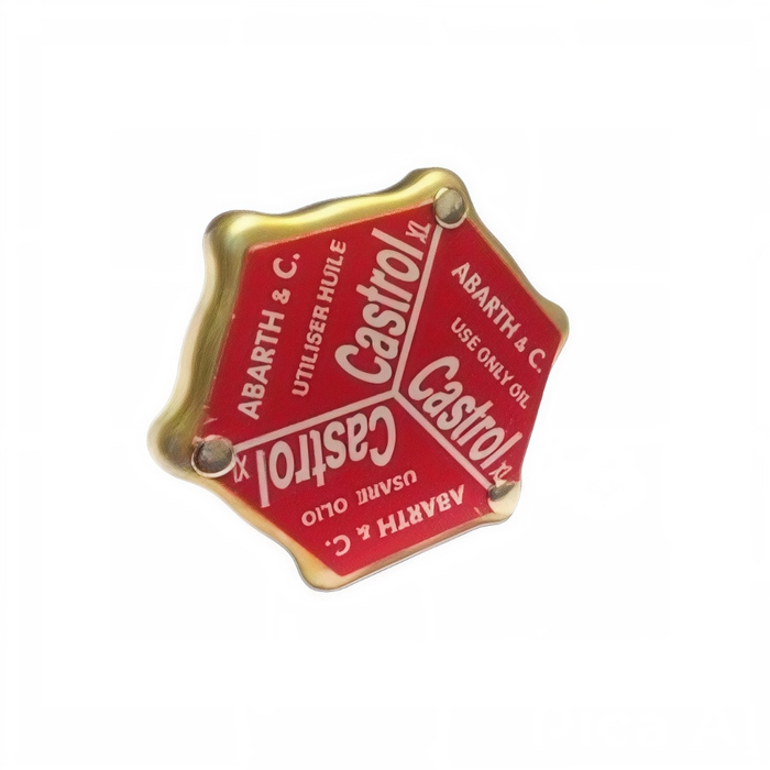 Tappo olio sportivo Coperchio punterie Abarth Castrol Fiat 500 126