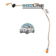 Tubo freno in rame sagomato anteriore sinistro per Fiat 126, ricambio compatibile con impianto frenante originale