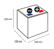 VARTA B32 Blue Dynamic 12V 45Ah 330A Batteria auto 545 156 033 Fiat 500 epoca