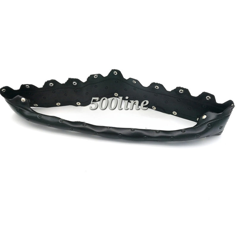 High quality black steering wheel cover for Fiat 500 NDFLR and vintage Giardiniera