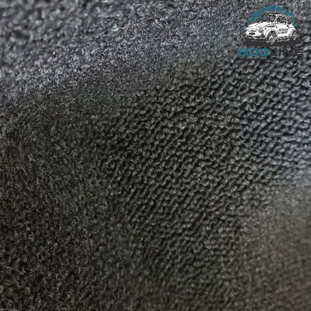 Moquette in bouclè colore nero Fiat 500 epoca altissima qualità ASI