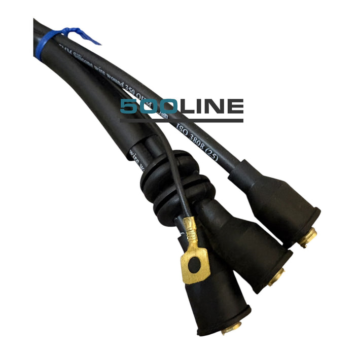 Kit Cavi Candele Accensione Neri – Fiat 500 F, L, R (Alta Qualità, bobina DX, motori elaborati) 