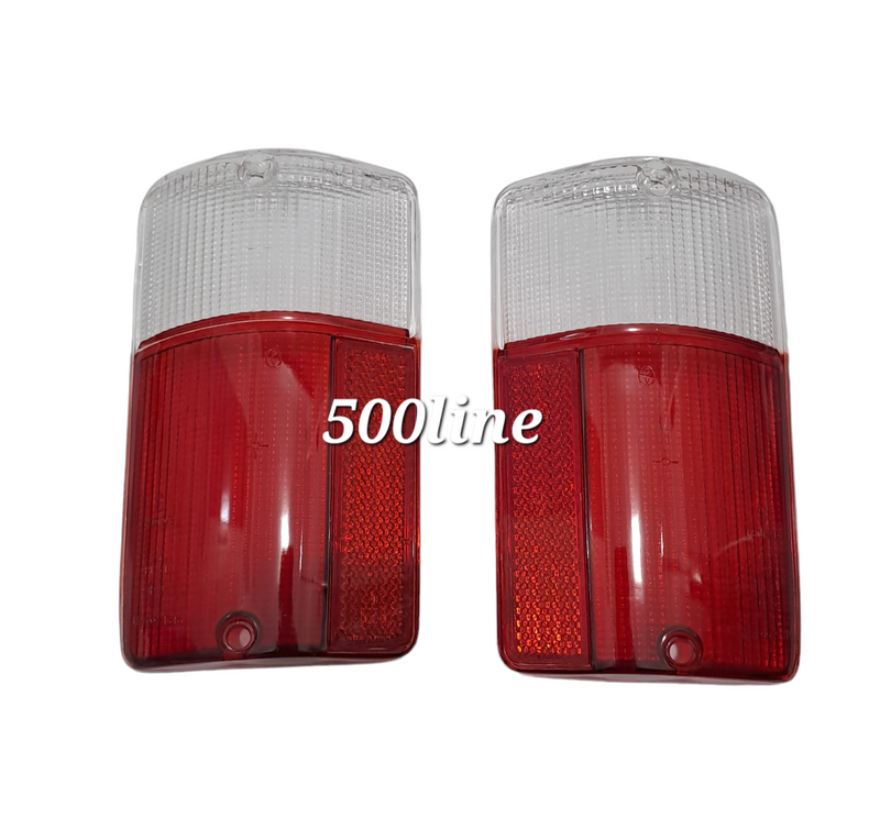 Par de cubiertas de luces traseras blanco y rojo de alta calidad para vehículos de época