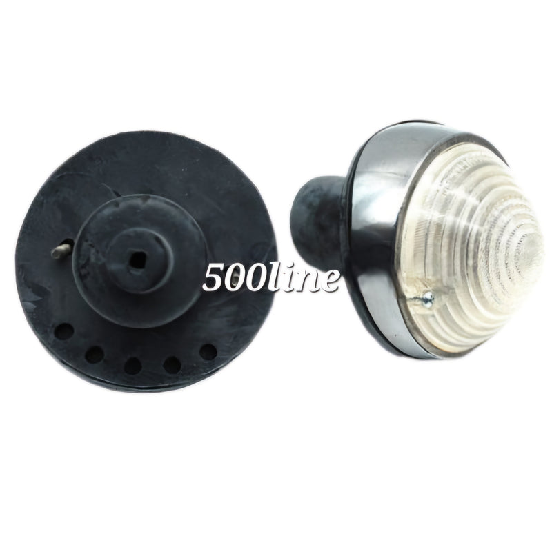 Coppia fanalini anteriori con base in Alluminio  Fiat 500 N D Giardiniera base D