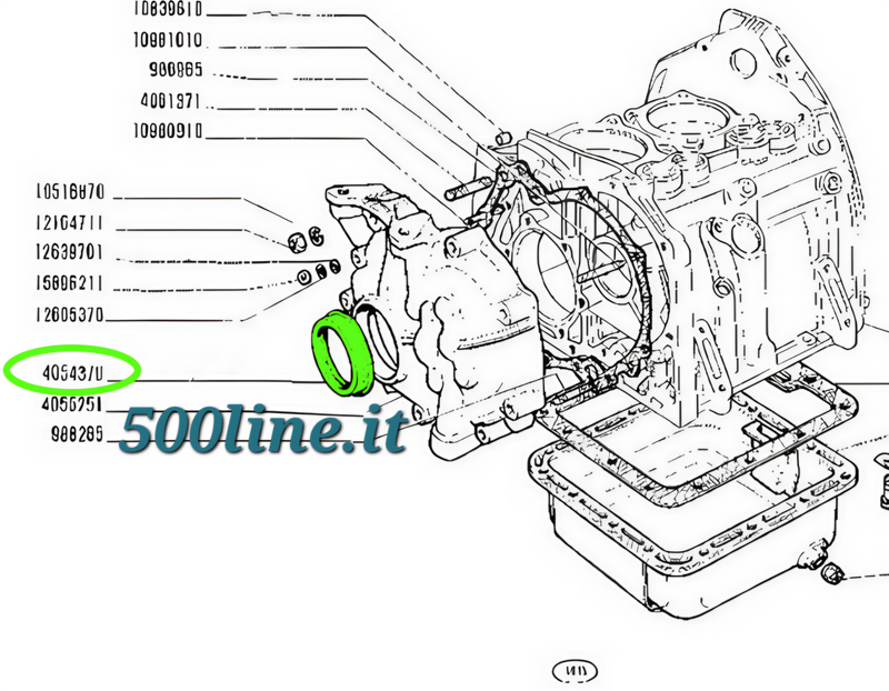 Joint spi vilebrequin Fiat 500 D F L R 126 côté distribution haute qualité