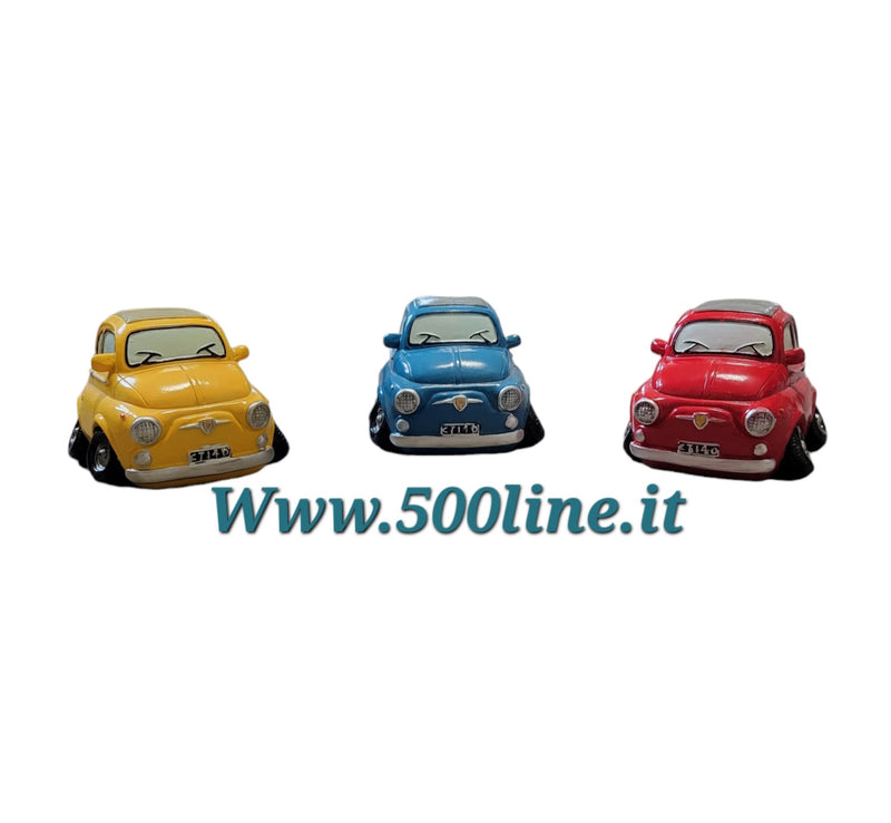 Hucha decorativa Fiat 500 varios colores 12x7x10cm