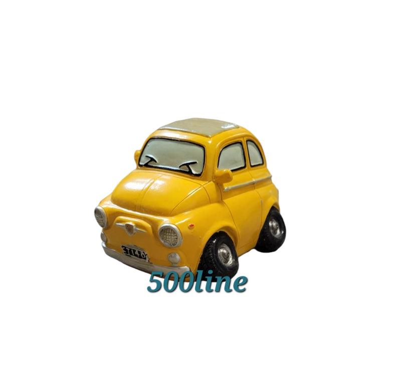 Hucha decorativa Fiat 500 varios colores 12x7x10cm