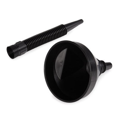 Removable plastic funnel with mesh filter