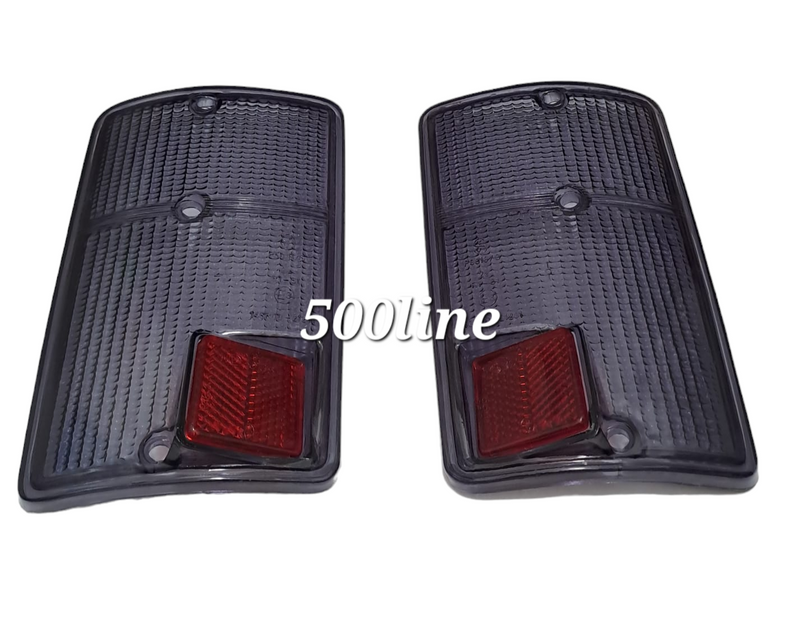 Par de cubiertas de luces traseras Fiat 126 ahumadas de alta calidad de época
