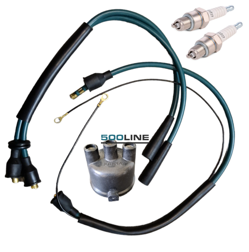 Kit d'allumage Fiat 500 culasse câbles de bougie bobine D