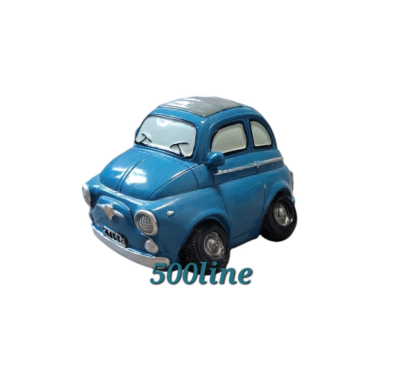 Hucha decorativa Fiat 500 varios colores 12x7x10cm