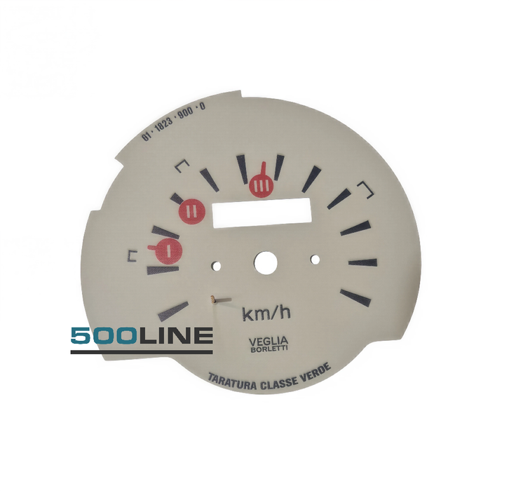 Sfondo per strumento tachimetro contachilometri scala 110 Km/h Fiat 500 D