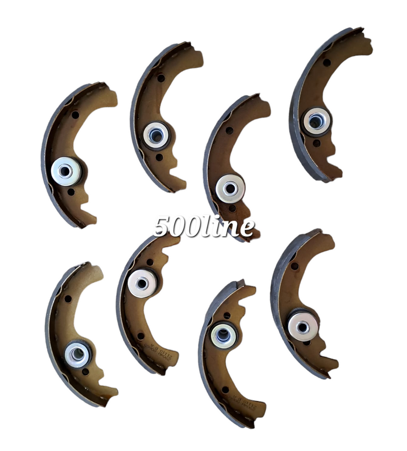 Kit 8 Ganasce Freno Fiat 500 e 126 d'epoca posteriore anteriore 4 ruote