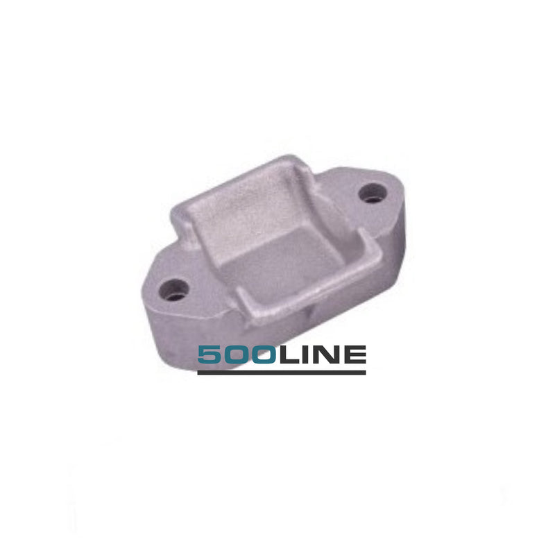 Par de soportes superiores para alojamiento de tope de ballesta Fiat 500 126 de época