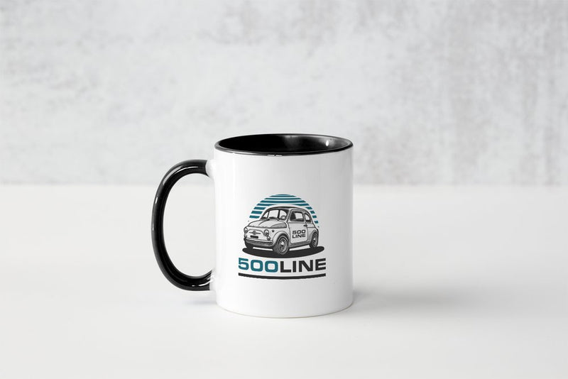 Taza de 500 ml de alta calidad, línea alta.